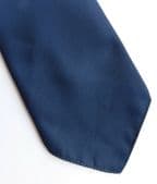 Hornes Terylene tie vintage 1950s classic British mens wear plain navy blue